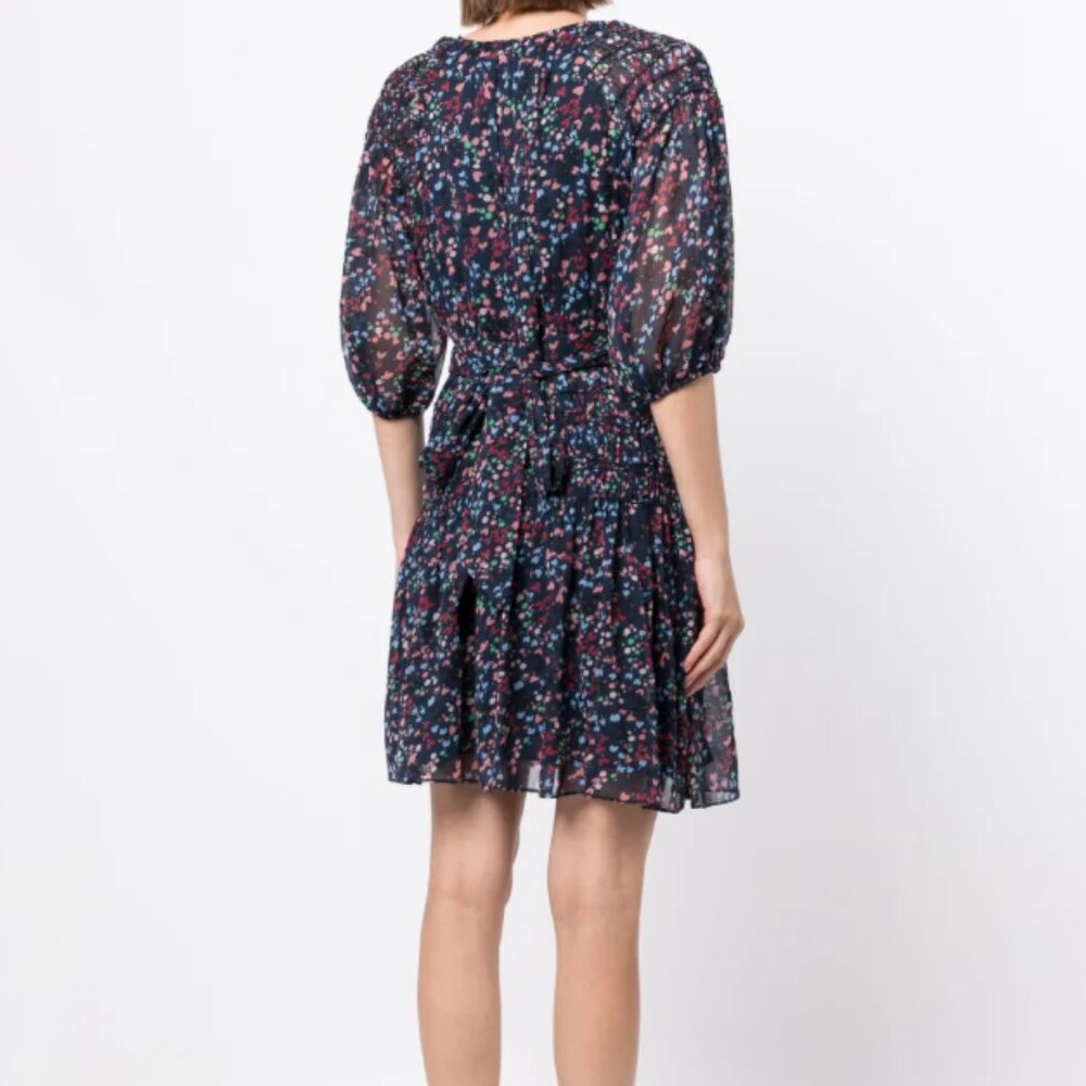 Ted Baker Casadee Smock Panel Wrap Mini Dress Size 1/S - Picture 2 of 14